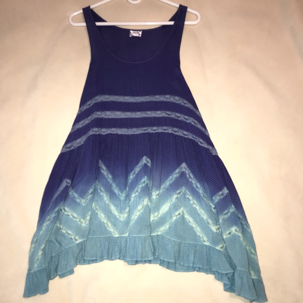 Voile and Lace Trapeze Slip Ombre Ombré Custom Dye